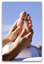 foot massage relieves stress and builds up immune system
